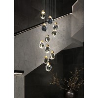 Подвесной светильник Delight Collection Crystal rock 11 gold
