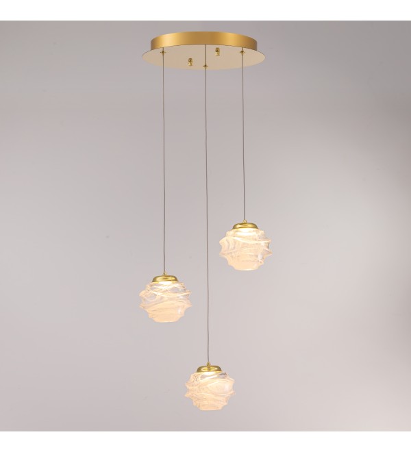 Подвесной светильник Delight Collection MD25030003-3A gold/clear