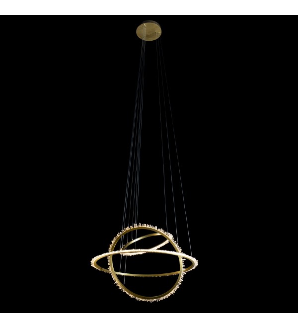 Подвесной светильник Delight Collection Quartz Halo MD20020154-3A satin gold