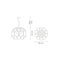 Люстра Slamp Flora Medium Silver