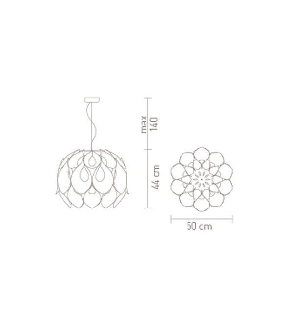 Люстра Slamp Flora Medium Silver