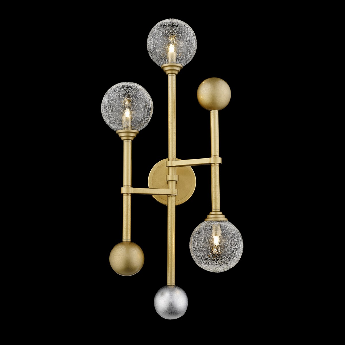 Настенный светильник Delight Collection Fluxus 3 gold