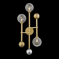 Настенный светильник Delight Collection Fluxus 3 gold