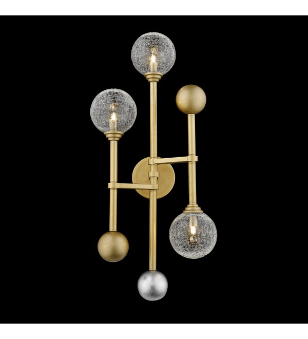 Настенный светильник Delight Collection Fluxus 3 gold