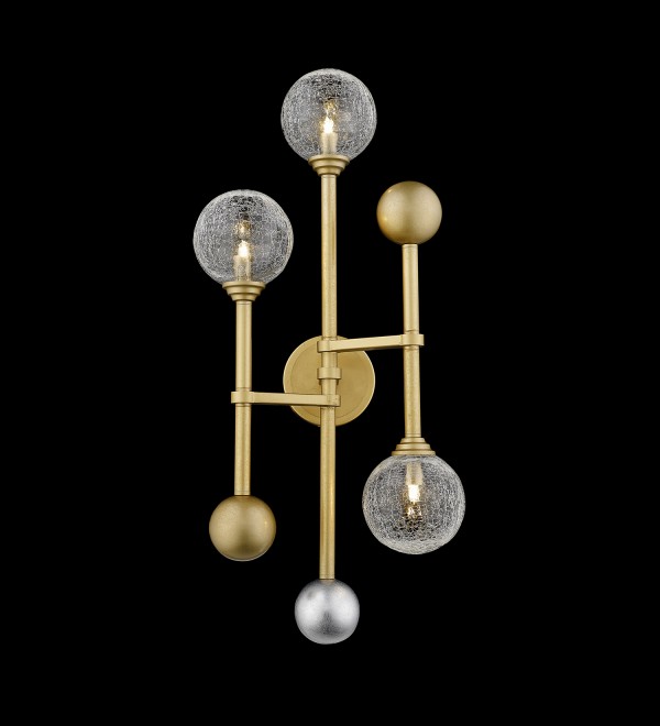 Настенный светильник Delight Collection Fluxus 3 gold