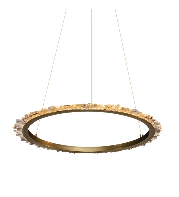 Подвесной светильник Delight Collection Quartz Halo MD20020154-1B satin gold