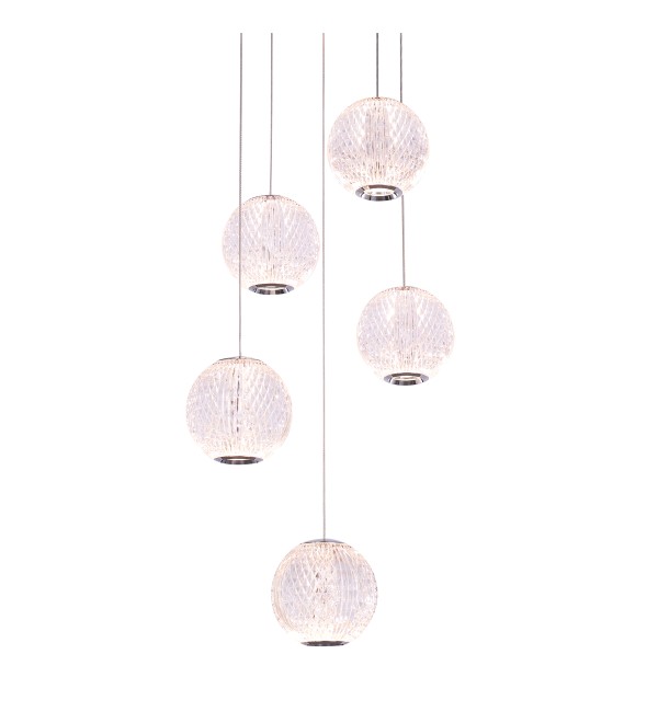 Подвесной светильник Delight Collection Elliot Diamante MD20001012-5A chrome