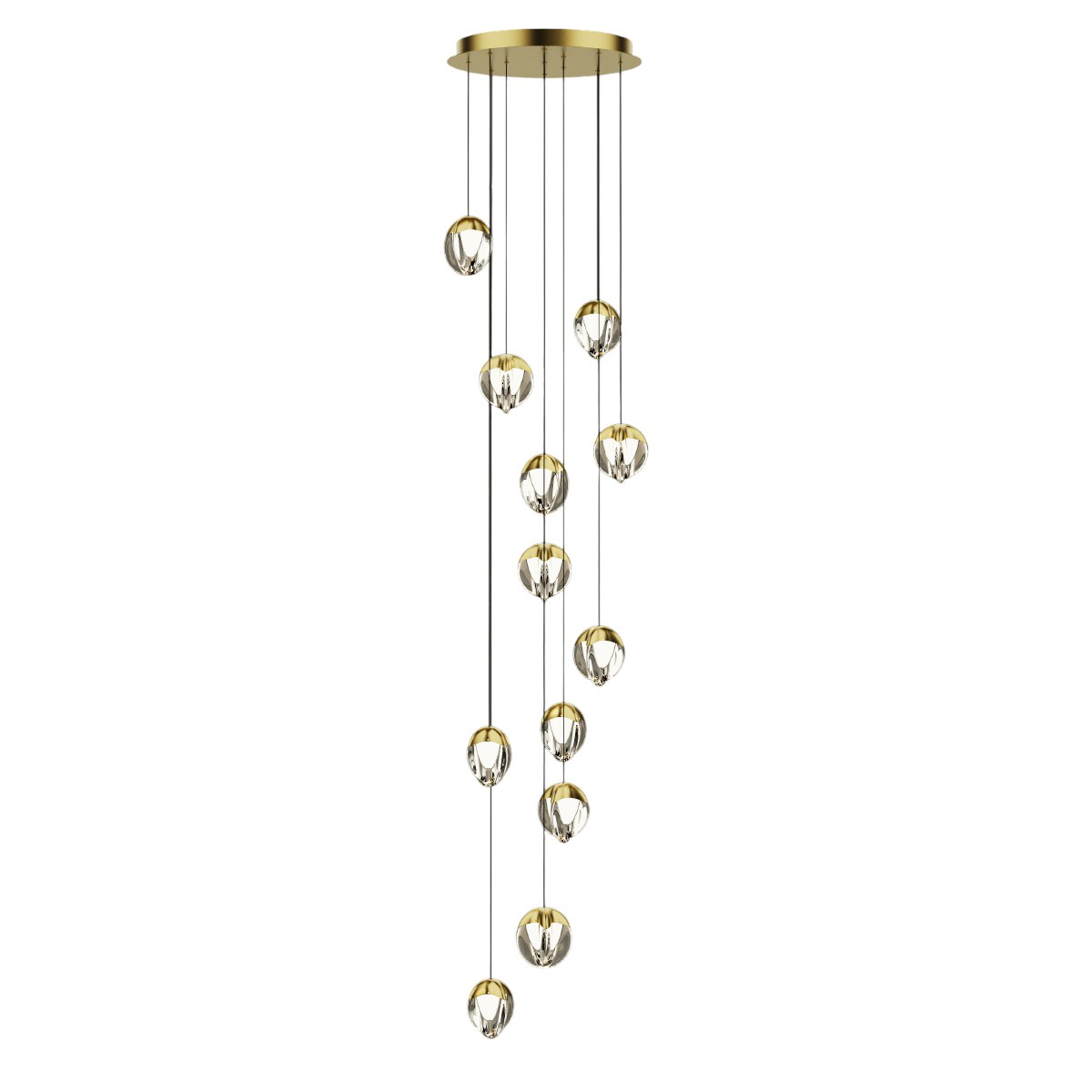 Подвесной светильник Delight Collection MD24001033-12A gold/clear
