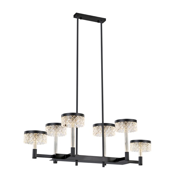 Люстра Delight Collection Diamond cut MD21020075-6B matt black
