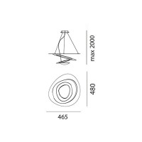 Подвесной светильник Artemide Pirce Micro LED White
