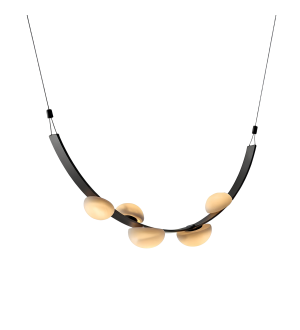 Подвесной светильник Delight Collection DL-6470P/5 Black / White Alabaster