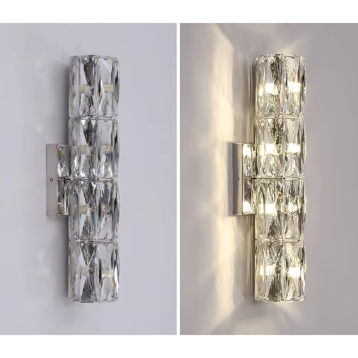Настенный светильник Delight Collection A06W/4 silver/clear