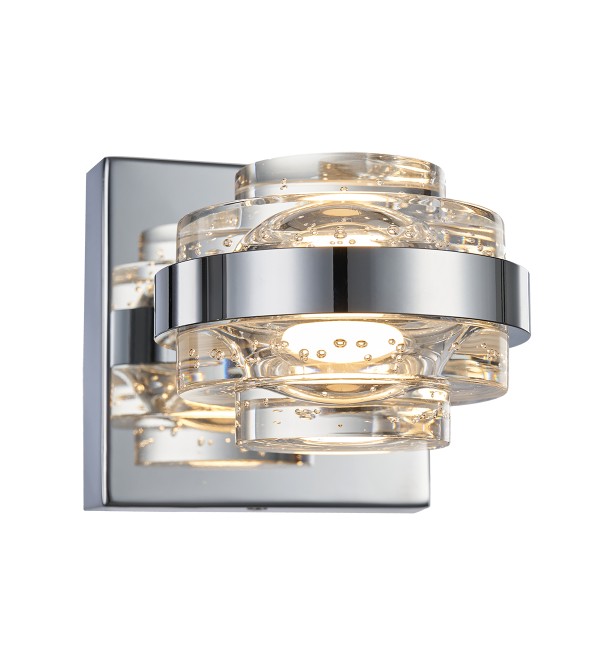 Настенный светильник Delight Collection Indiana MB22030002-1A chrome/clear