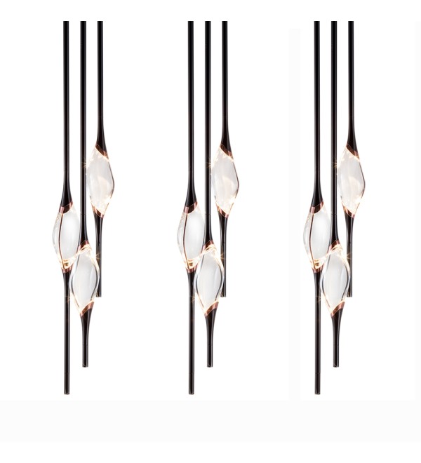 Подвесной светильник Delight Collection Pezzo 9 pearl black