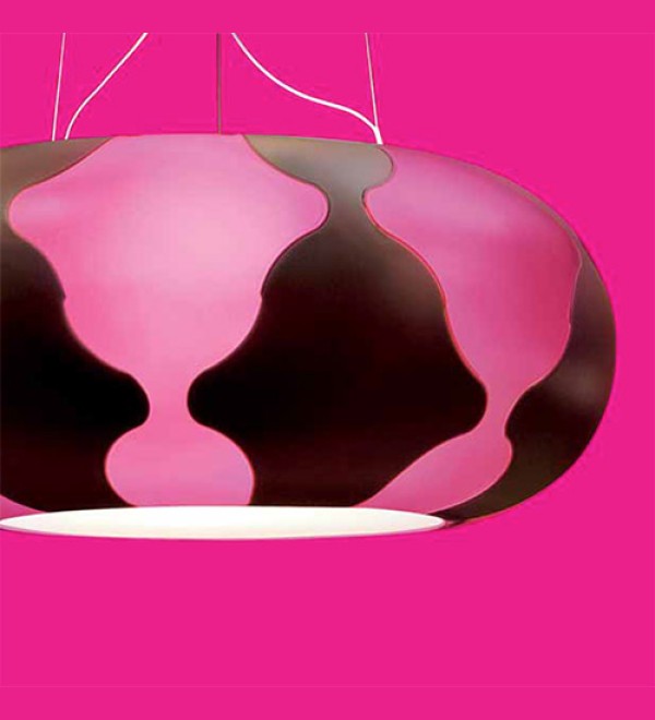 Подвесной светильник Leucos FLAN Fucsia/Marrone