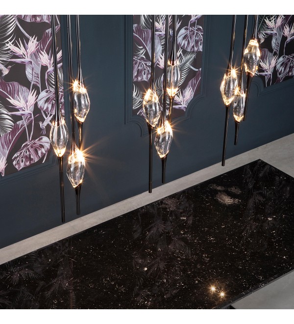 Подвесной светильник Delight Collection Pezzo 9 pearl black