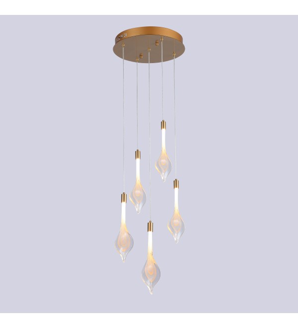 Подвесной светильник Delight Collection P98066-5 antique brass