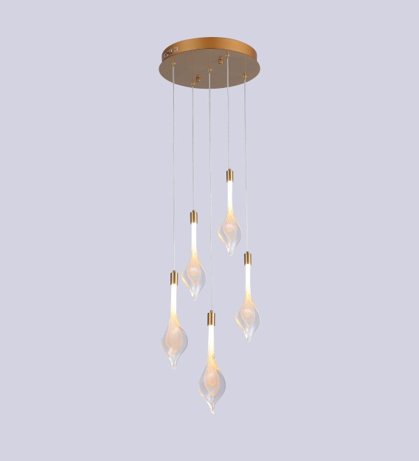 Подвесной светильник Delight Collection P98066-5 antique brass