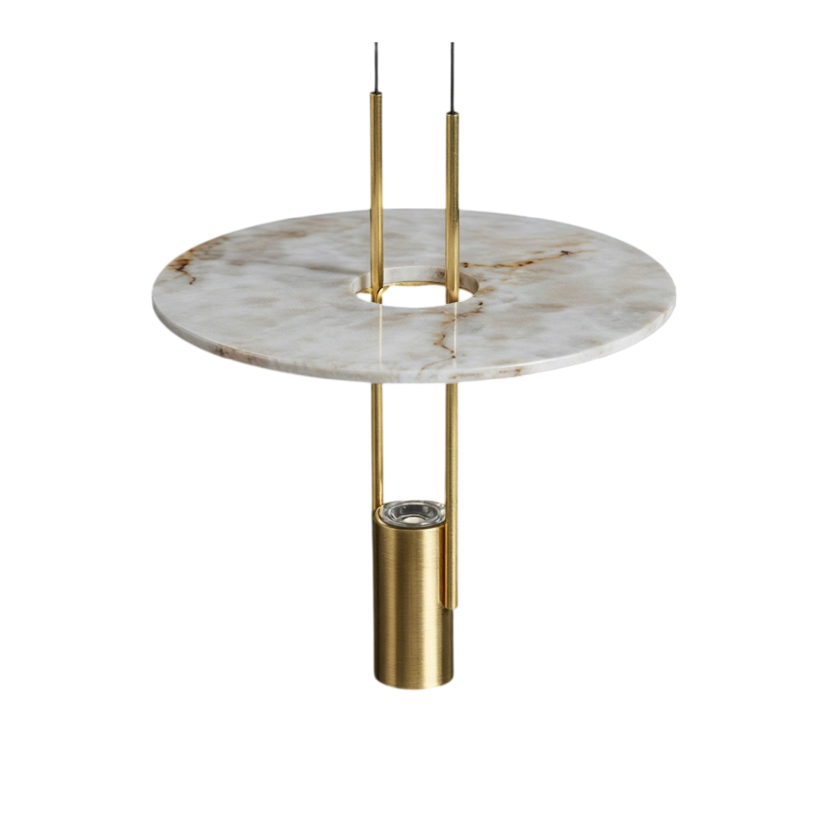 Подвесной светильник Delight Collection 26507P/1 Brass / White Alabaster