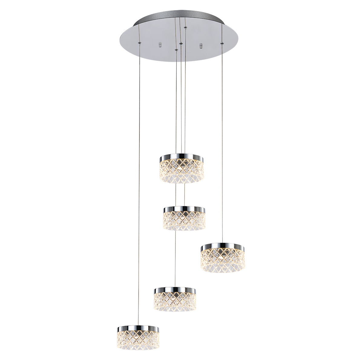 Подвесной светильник Delight Collection Diamond cut MD21020075-5A chrome