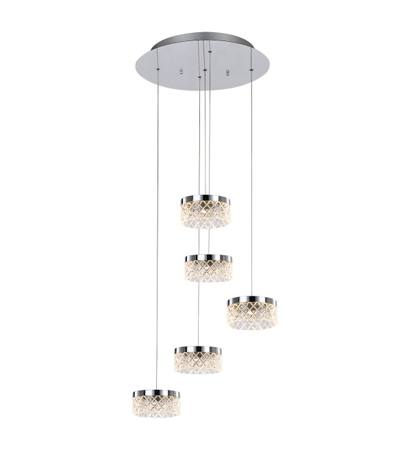 Подвесной светильник Delight Collection Diamond cut MD21020075-5A chrome