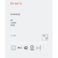 Настенный/Потолочный светильник Fabbian Beluga D57G2701