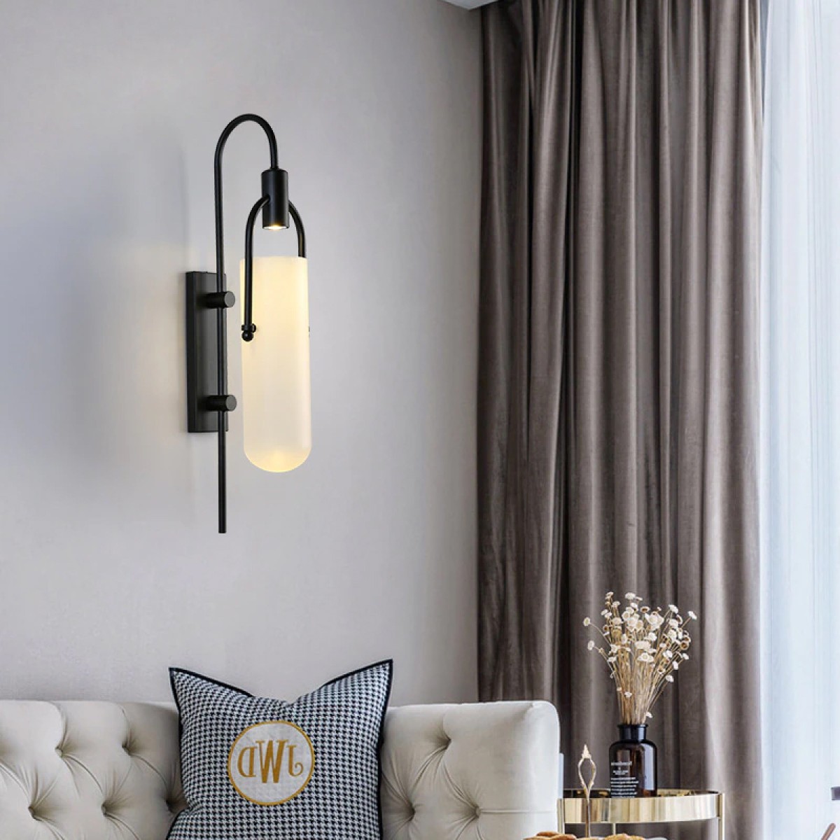 Настенный светильник Delight Collection Arc Well B6066W/S black/white