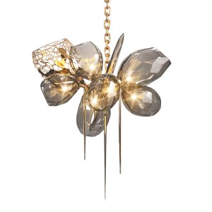 Люстра Delight Collection Britannica 8898P/AS gold/smoky