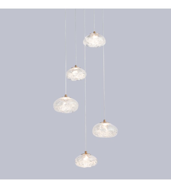Подвесной светильник Delight Collection P98065-5 antique brass