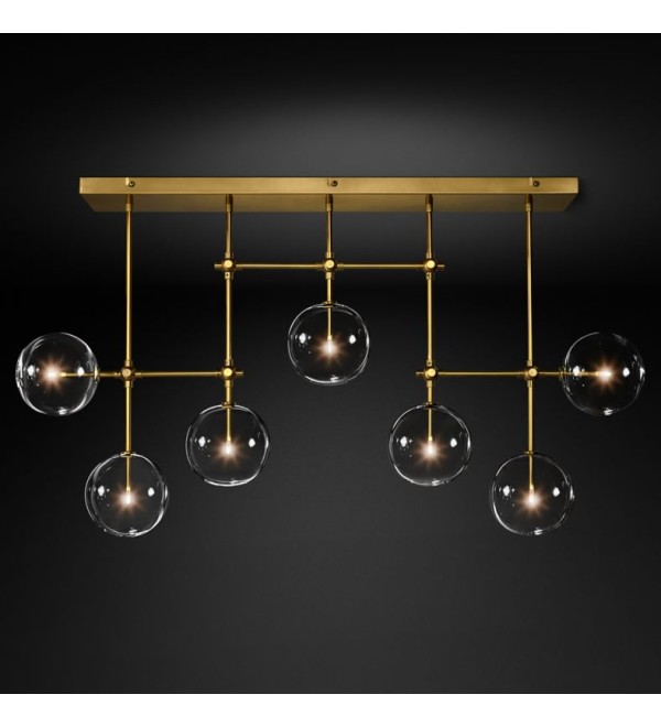 Потолочный светильник Delight Collection Globe Mobile 7A brass