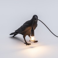 Настольная лампа Seletti Bird Waiting Black