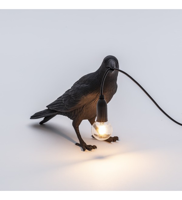 Настольная лампа Seletti Bird Waiting Black