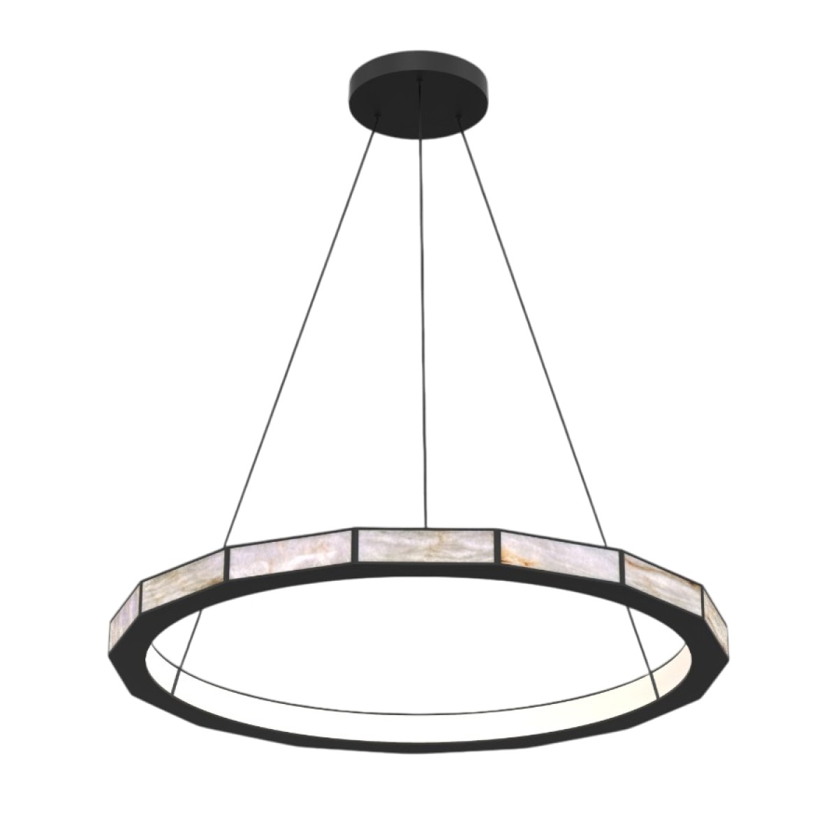 Подвесной светильник Delight Collection MD26030030-1B Matt black / Spanish Alabaster