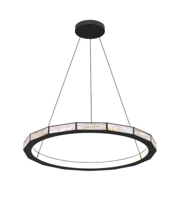 Подвесной светильник Delight Collection MD26030030-1B Matt black / Spanish Alabaster