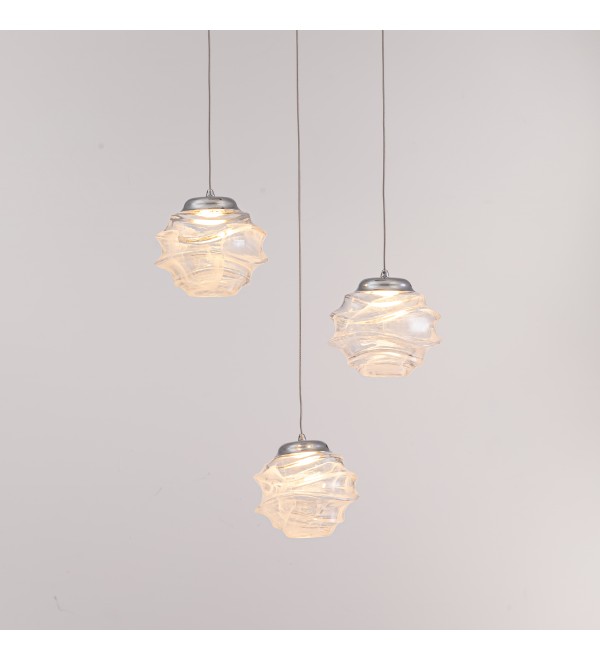 Подвесной светильник Delight Collection MD25030003-3A chrome/clear