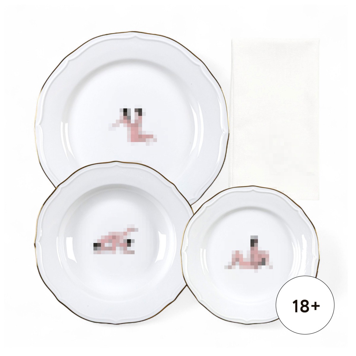 Тарелка Seletti Seikantai5271 OFFERED Set of 3