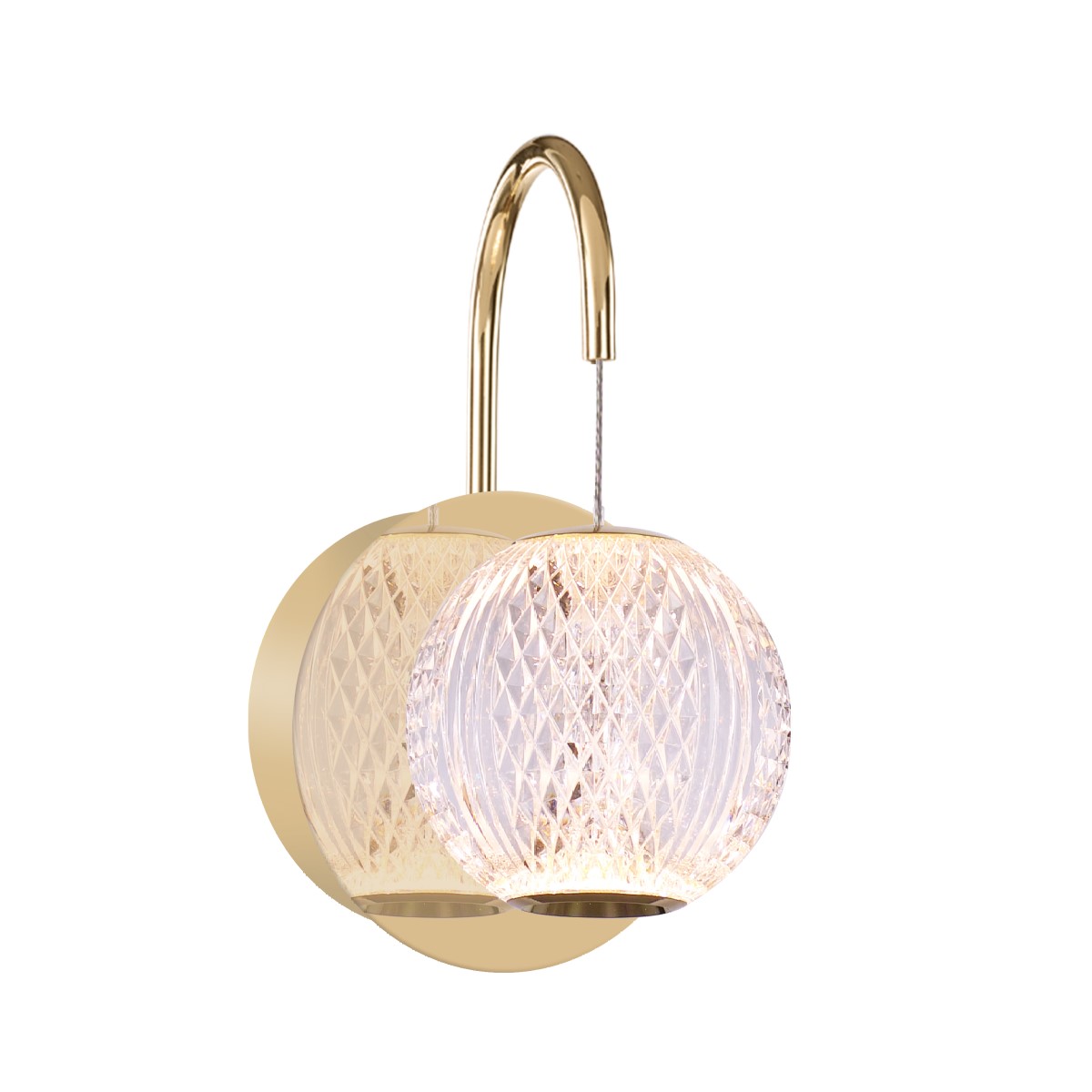 Настенный светильник Delight Collection Elliot Diamante MB20001012-1A gold