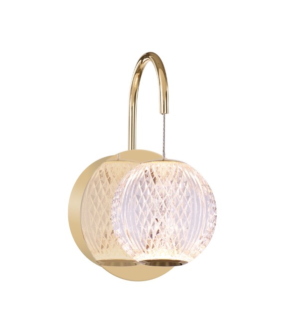 Настенный светильник Delight Collection Elliot Diamante MB20001012-1A gold