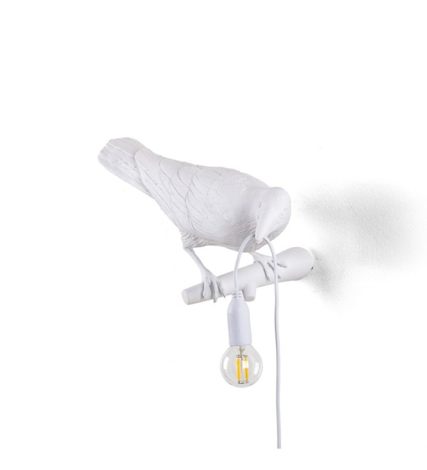 Настенный светильник Seletti Bird Looking Right White Outdoor