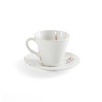Кофейная пара Seletti Kintsugi (белый, золотой, арт. 09643)