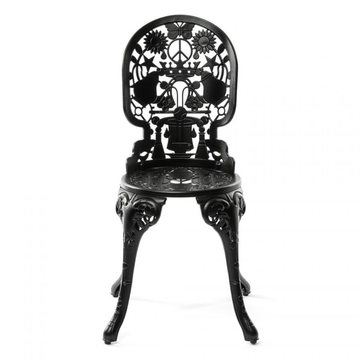 Стул Seletti Industry Collection Aluminium Black (черный, арт. 18686 NER)