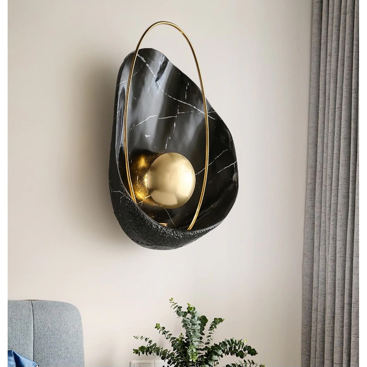 Настенный светильник Delight Collection Pearl black