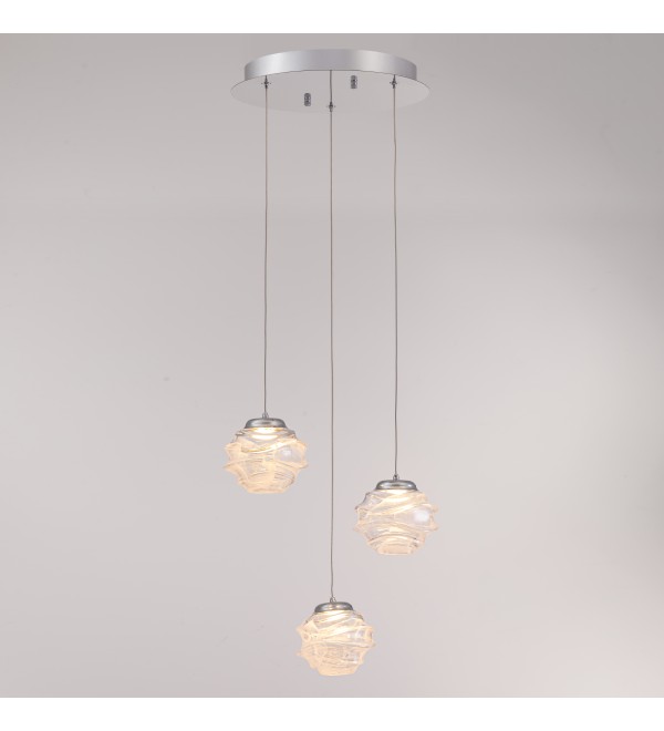 Подвесной светильник Delight Collection MD25030003-3A chrome/clear