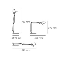 Настольная лампа Artemide Tolomeo Micro Gold
