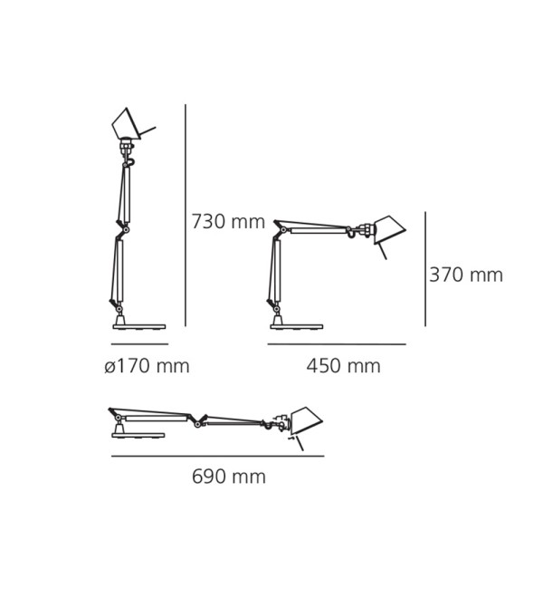 Настольная лампа Artemide Tolomeo Micro Gold