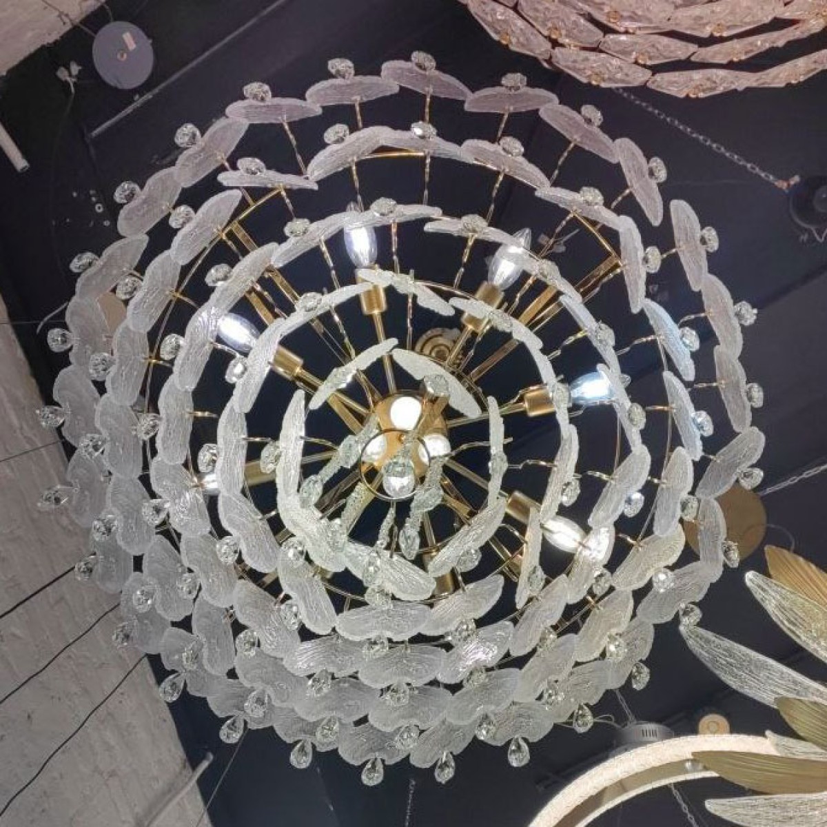 Люстра Delight Collection Crystal leaf 6489P/D800 gold/clear