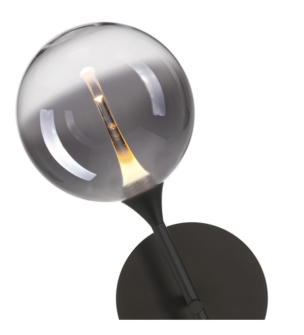 Настенный светильник Delight Collection MD23001045 MB23001045H-1B black/smoky