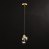 Подвесной светильник Delight Collection Crystal rock II 9701P/1 brass
