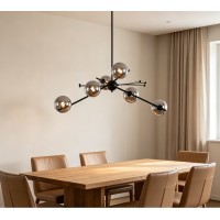 Люстра Delight Collection 9303P-6 black/smoky