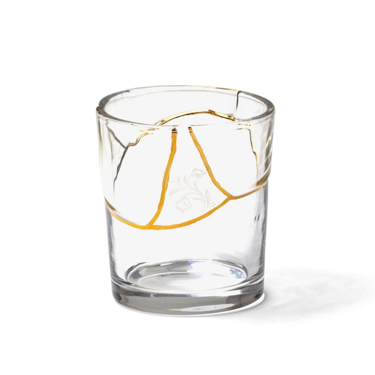 Стакан Seletti Kintsugi (белый, золотой, арт. 09658)